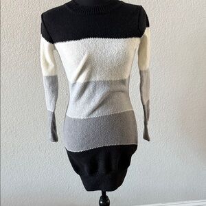 Colorblock Sweater Dress
